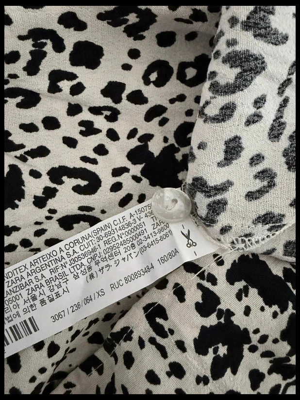 Camisa Zara TRF con estampado de leopardo ligera - Talla XS – photo 4